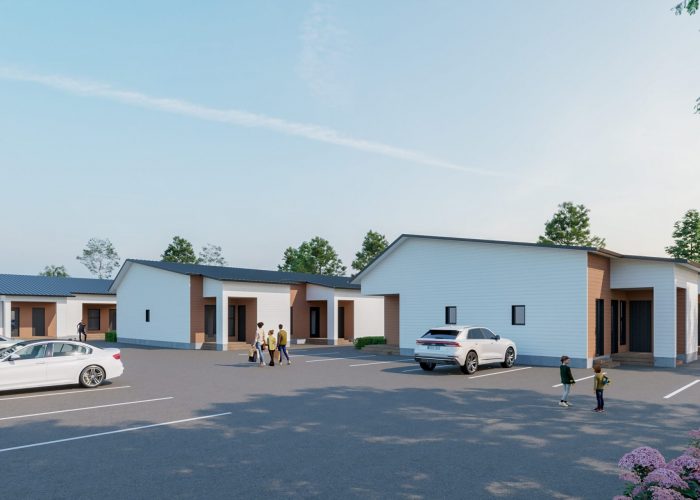 As. Oy Järvenpään Vanha Valtatie 119, etupiha, havainnekuva