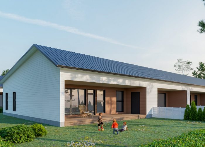 As. Oy Järvenpään Vanha Valtatie 119, takapiha, havainnekuva